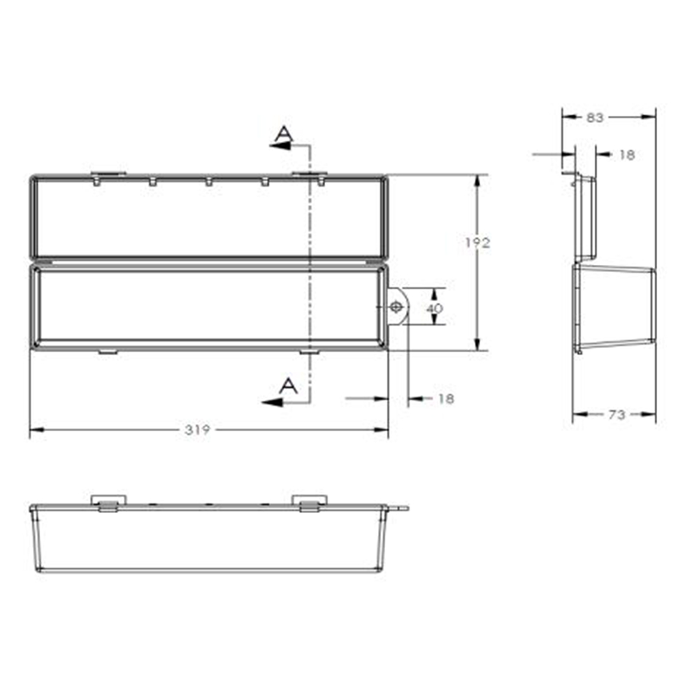 Caja de hardware de 12 pulgadas